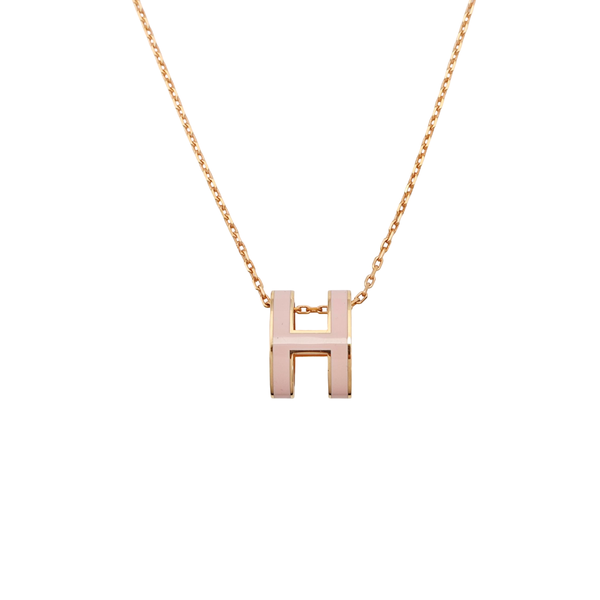 Pop H Metal Rose Gold Necklace