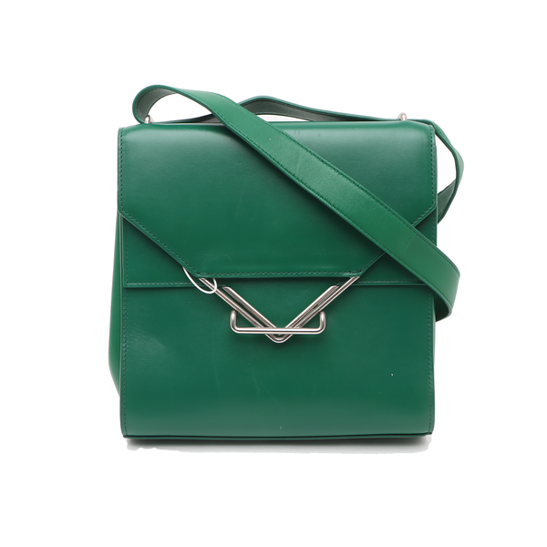 The Clip Calfskin Green