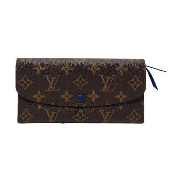 EMILIE Monogram Coated Canvas Brown Wallet