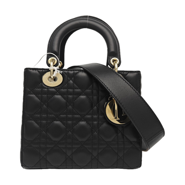 Lady Dior Small Cannage Lambskin Black