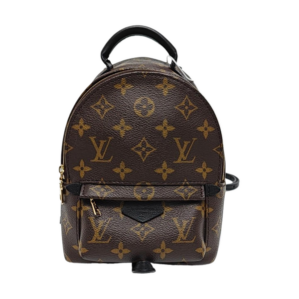 PALM SPRINGS Mini Monogram Coated Canvas Brown