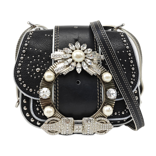 Miu Lady Calfskin Black