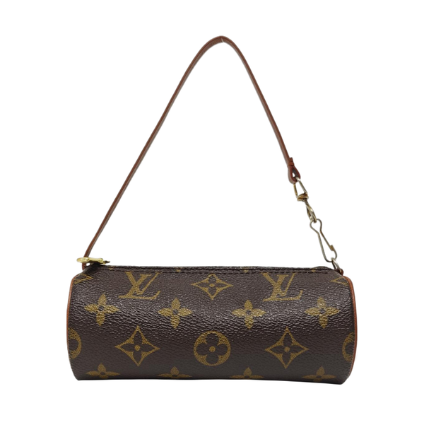 PAPILLON Mini Monogram Coated Canvas Brown