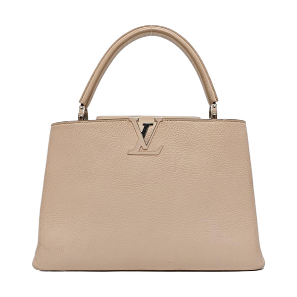 Authenticated pre-owned CAPUCINES GM Calfskin Pink - Top Handle Bag at Looply