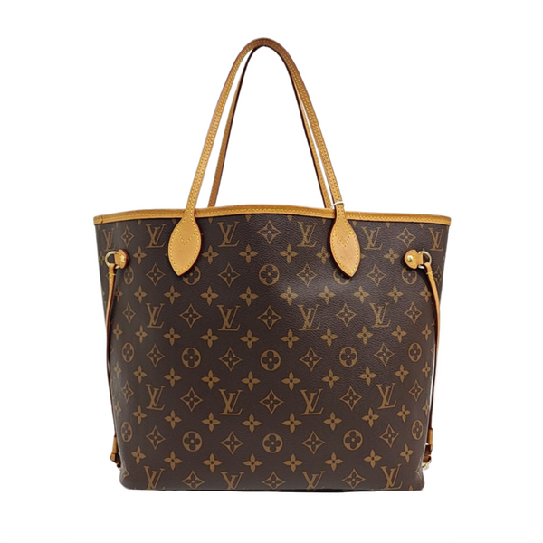 NEVERFULL MM Monogram Coated Canvas Brown
