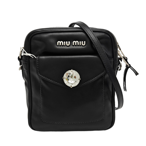 Calfskin Shoulder Bag Black