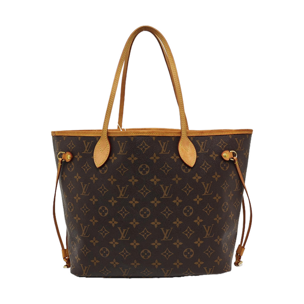 NEVERFULL MM Monogram Coated Canvas Brown