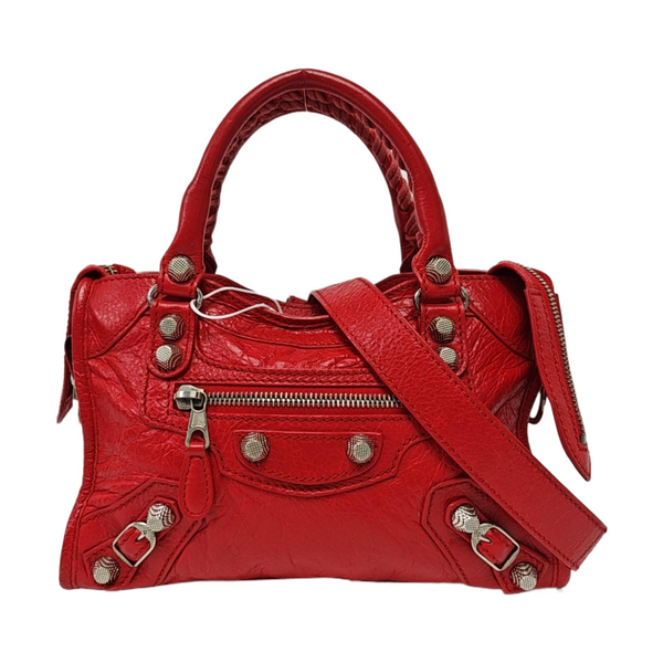 Authenticated pre-owned Classic City Mini Lambskin Red - Shoulder Bag at Looply