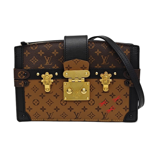 TRUNK Monogram Coated Canvas Brown