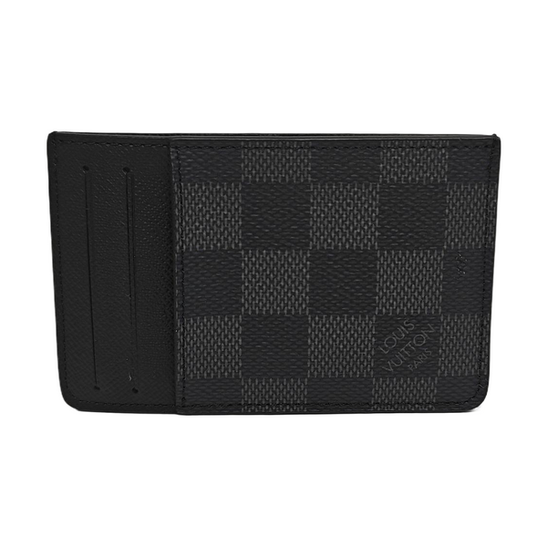 Néo Damier Graphite Coated Canvas Gray Card Holder