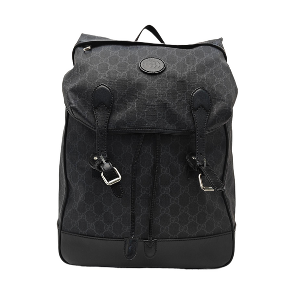 Retro Medium Monogram Coated Canvas Black