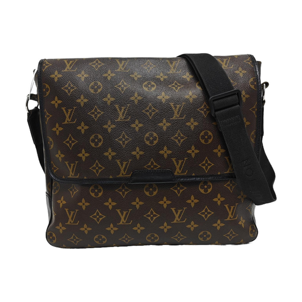 BASS Monogram Coated Canvas Brown