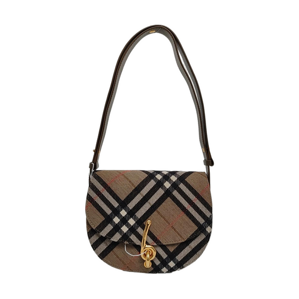 B Clip Small Fabric Brown