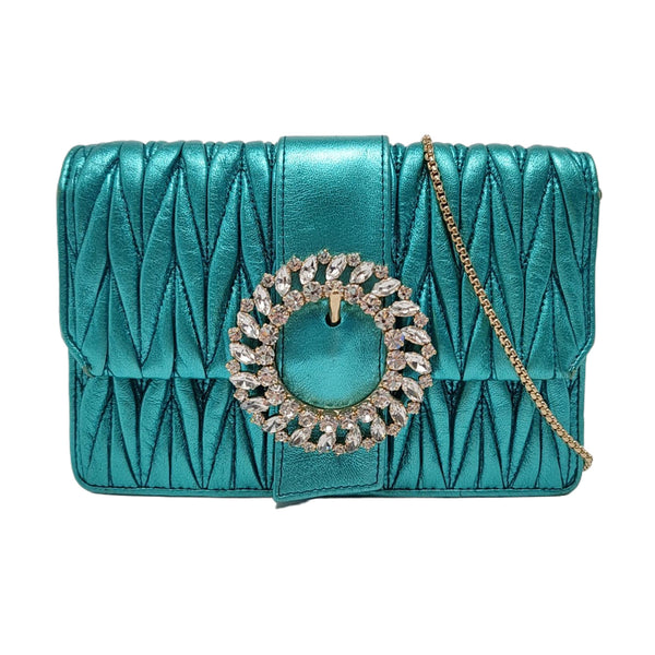 Matelassé Quilted Lambskin Blue