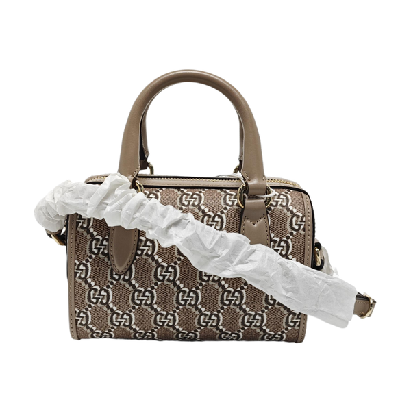 Monogram Coated Canvas Shoulder Bag Super Mini Gray