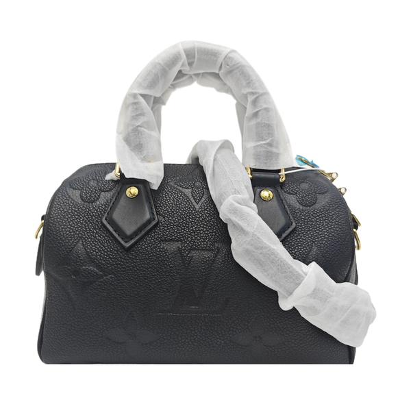 SPEEDY 20 Monogram Calfskin Black