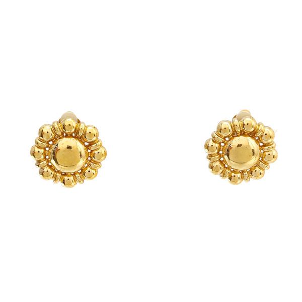 Metal Gold Clip On Earrings