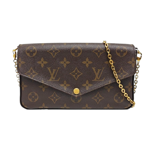 FÉLICIE Monogram Coated Canvas Brown
