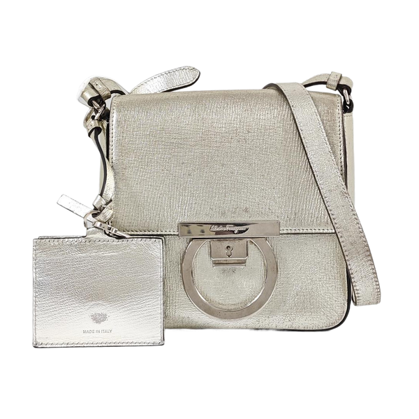 Gancino Calfskin Silver