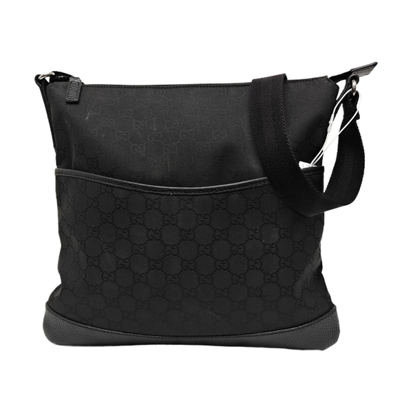 Monogram Canvas Shoulder Bag Black