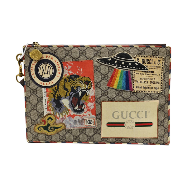 Courrier Monogram Coated Canvas Beige