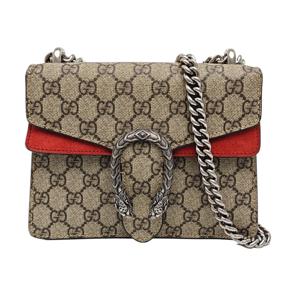 Dionysus Mini Monogram Coated Canvas Beige