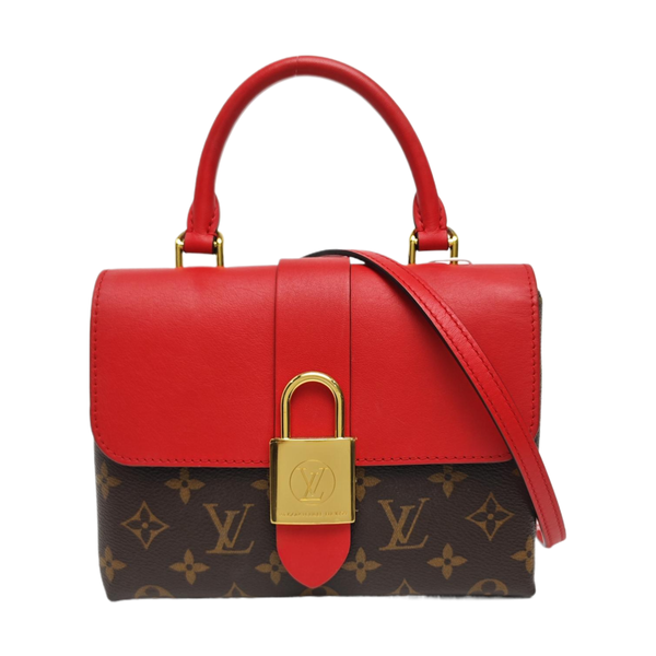 LOCKY BB Monogram Coated Canvas Red
