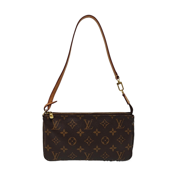 ACCESSOIRES GM Monogram Coated Canvas Brown