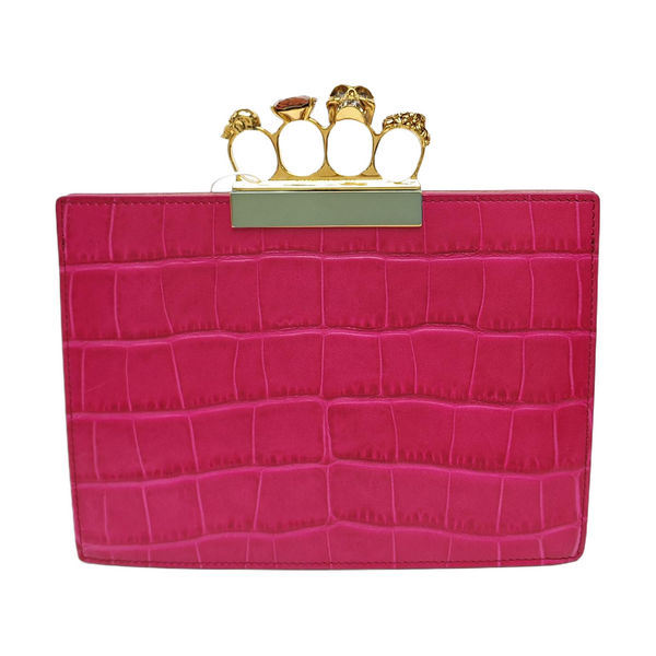 Calfskin Clutch Red