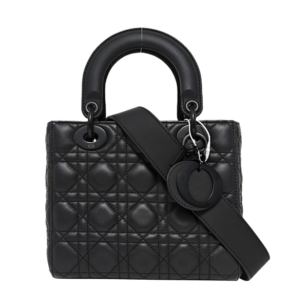 Lady Dior Small Cannage Calfskin Black
