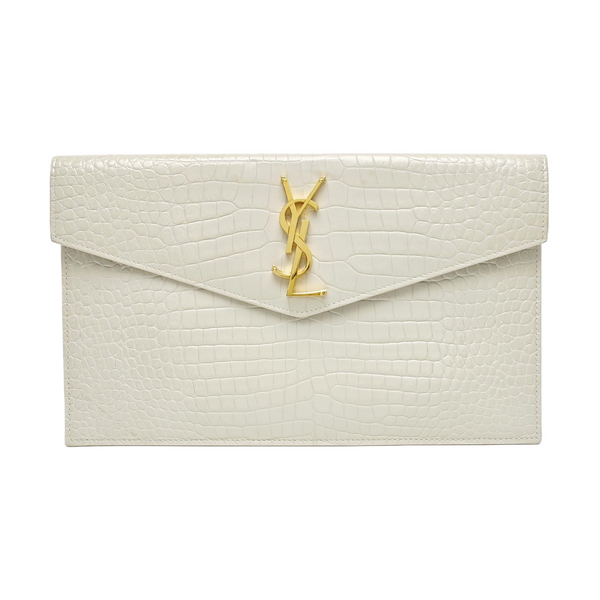 UPTOWN Small Calfskin White