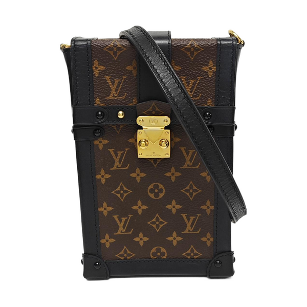 TRUNK Monogram Coated Canvas Brown