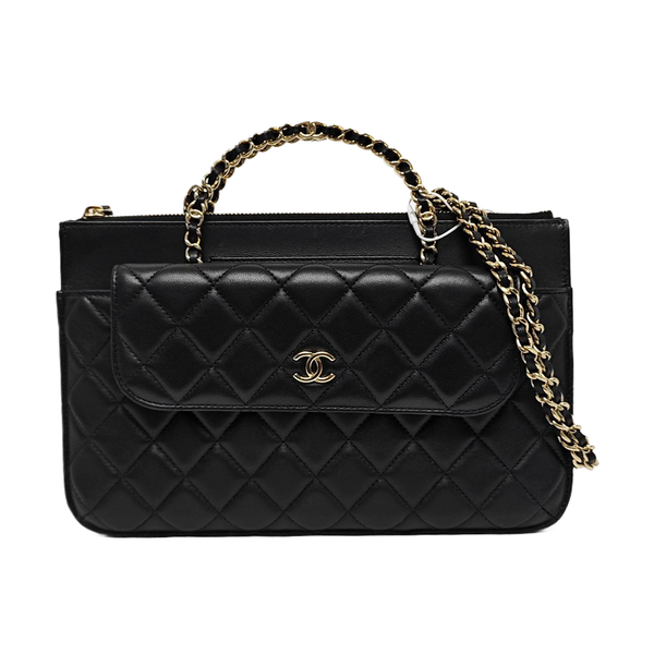 Quilted Lambskin Black