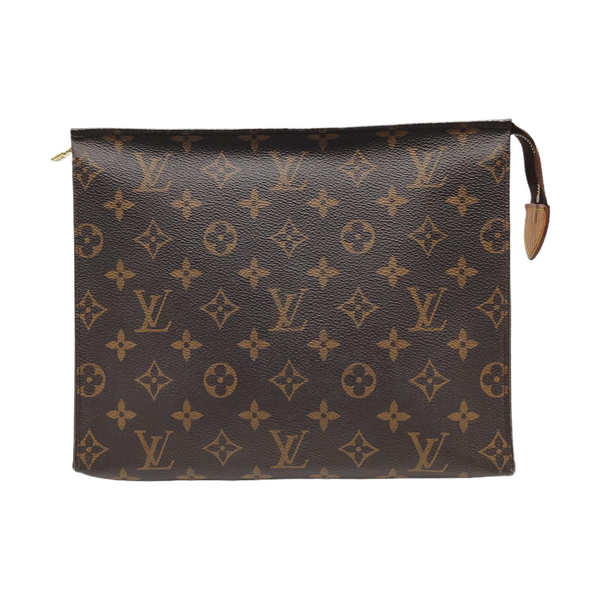TOILET POCKET 26 Monogram Coated Canvas Brown