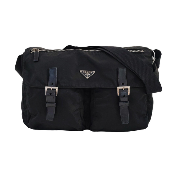 Vela Messenger Bag Nylon Black