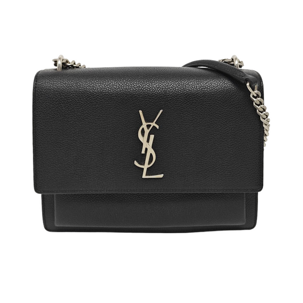 SUNSET Mediana Piel de becerro Negra