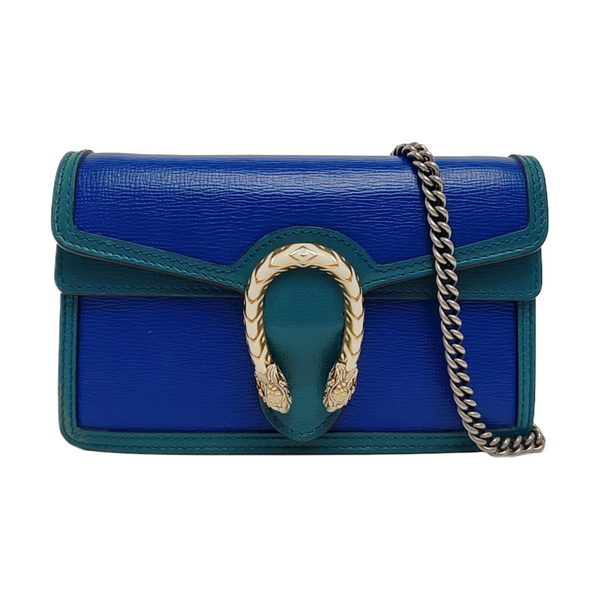 Dionysus Super Mini Calfskin Blue