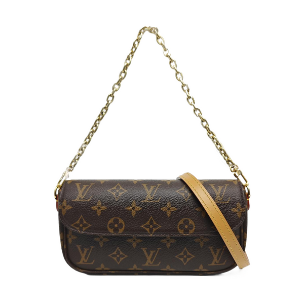 IVY Monogram Coated Canvas Brown