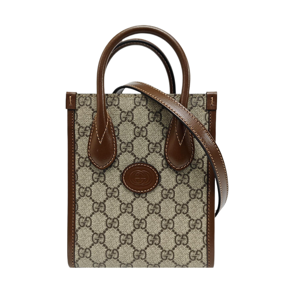 Retro Mini Monogram Coated Canvas Beige