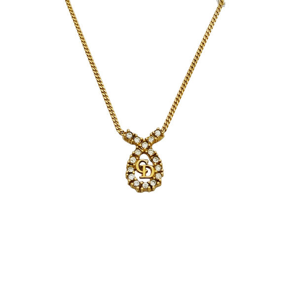 Petit CD Metal Gold Necklace