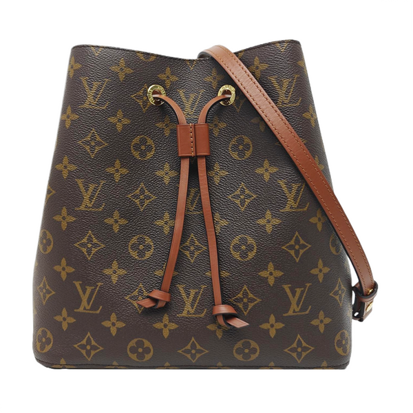 NÉONOÉ MM Monogram Coated Canvas Brown