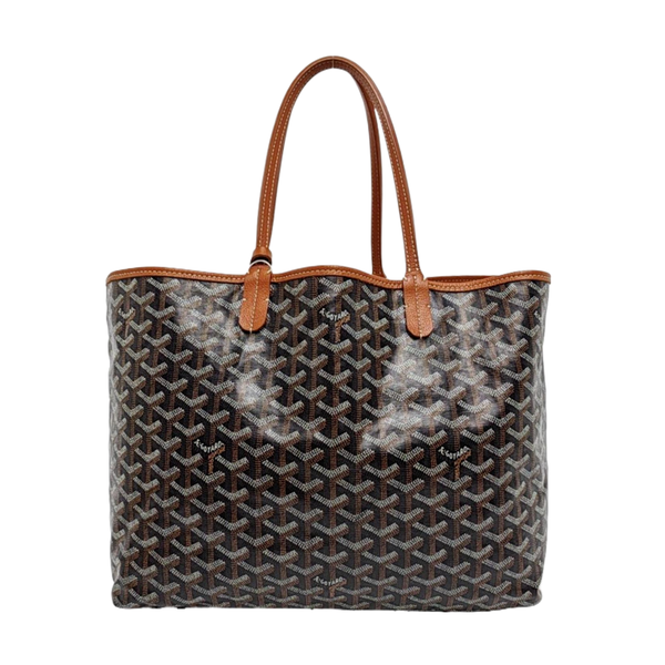Authenticated pre-owned Saint Louis PM Coated Canvas Black - Tote Bag at Looply
