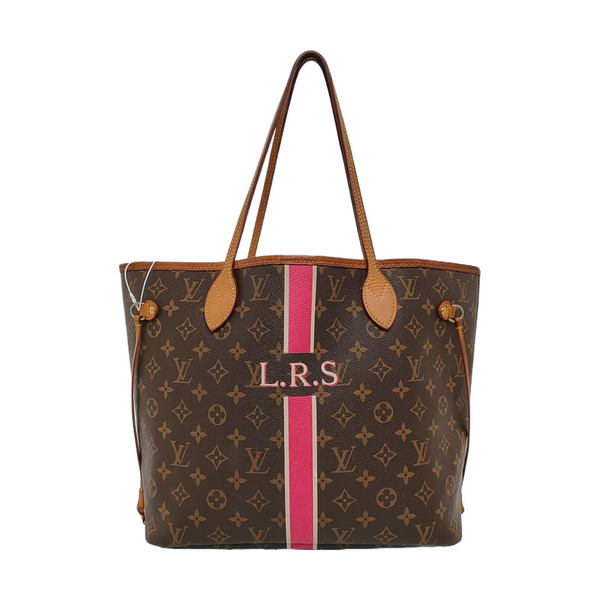 NEVERFULL MM Monogram Coated Canvas Brown