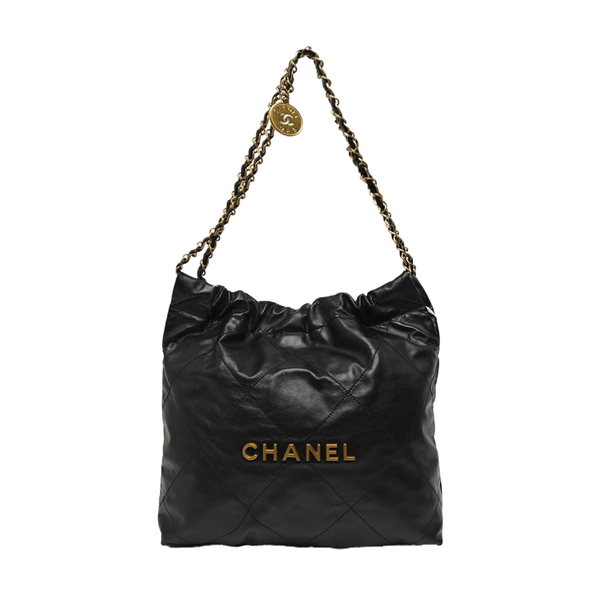CHANEL 22 Small Quilted Calfskin Black