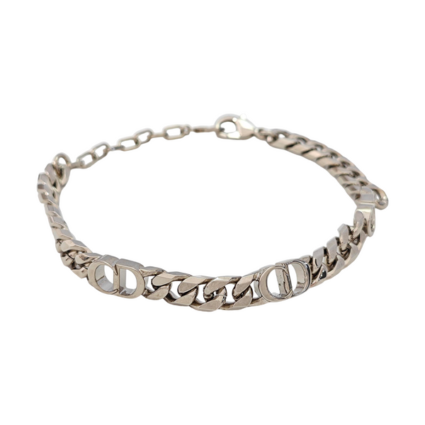 CD Icon Metal Silver Bracelet