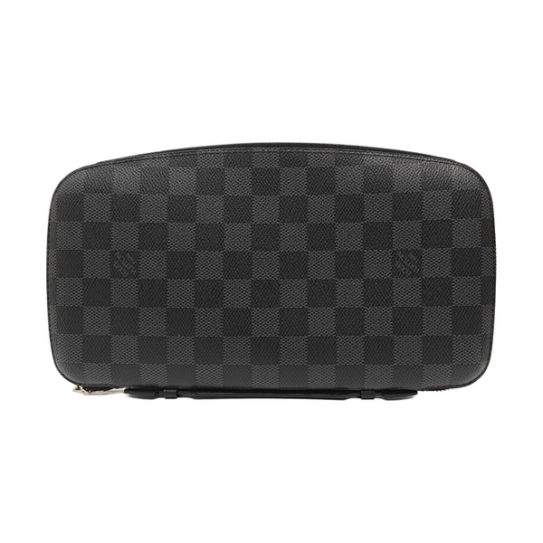 Damier Graphite Coated Canvas Clutch Gray