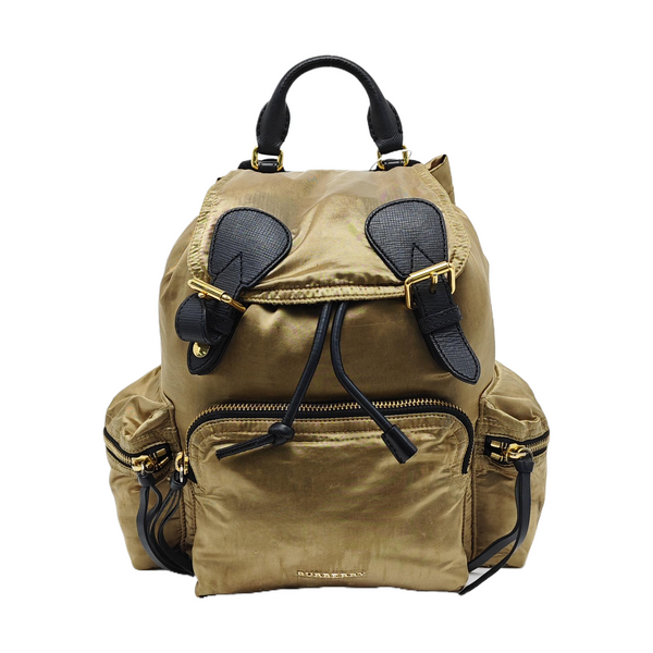 The Rucksack Medium Nylon Gold