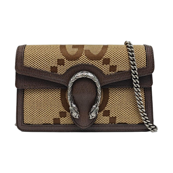 Dionysus Super Mini Monogram Canvas Beige