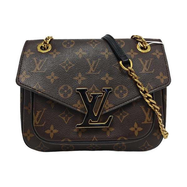 PASSY Monogram Coated Canvas Brown