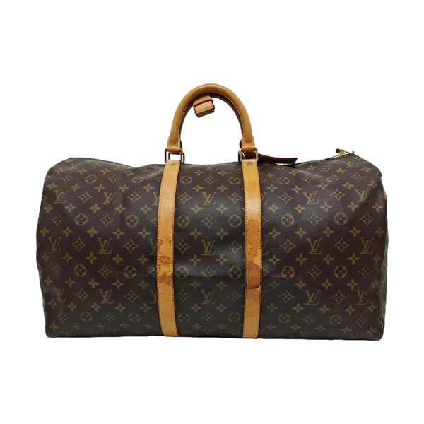 SAC SOUPLE 55 Monogram Coated Canvas Brown
